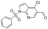 1H-Pyrrolo[2,3-b]pyridine-5-carboxaldehyde, 4-chloro-1-(phenylsulfonyl)- Structure,1032815-07-8Structure