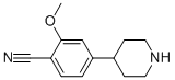 2-Methoxy-4-piperidin-4-yl-cyanobenzene Structure,1035264-54-0Structure