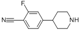 2-Fluoro-4-piperidin-4-yl-cyanobenzene Structure,1035264-55-1Structure