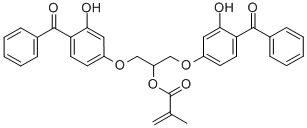 1,3-Bis(4-benzoyl-3-hydroxyphenoxy)-2-propyl methacrylate Structure,103637-48-5Structure