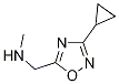 N-[(3-cyclopropyl-1,2,4-oxadiazol-5-yl)methyl]-n-methylamine Structure,1036471-29-0Structure