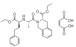 Quinapril Ethyl Ester Maleic Acid Salt Structure,103733-36-4Structure