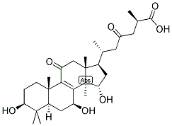 (3Beta,7beta,15alpha,25r)-3,7,15-trihydroxy-11,23-dioxo-lanost-8-en-26-oicacid Structure,103773-62-2Structure