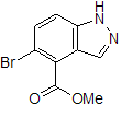 5-Bromo-1h-indazole-4-carboxylic acid,methyl ester Structure,1037840-79-1Structure