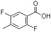 2,5-Difluoro-4-methylbenzoic acid Structure,103877-80-1Structure