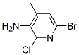 3-Amino-6-bromo-2-chloro-4-methylpyridine Structure,1038920-08-9Structure