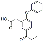 2-Phenylthio-5-propionylphenylacetic acid Structure,103918-73-6Structure