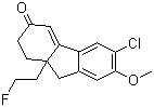 6-Chloro-9a-(2-fluoroethyl)-7-methoxy-9,9a-dihydro-1h-fluoren-3(2h)-one Structure,1039456-85-3Structure