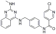 6-Chloro-n-[4-[[[2-(methylamino)-4-quinazolinyl]amino]methyl]phenyl]-3-pyridinecarboxamide Structure,1039731-99-1Structure