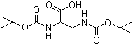 2,3-Bis(tert-butoxycarbonylamino)propanoic acid Structure,104010-92-6Structure