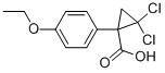 2,2-Dichloro-1-(4-ethoxyphenyl)cyclopropanecarboxylic acid Structure,104023-75-8Structure