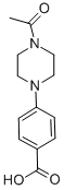 4-(4-Acetylpiperazin-1-yl)benzoic acid Structure,104080-55-9Structure