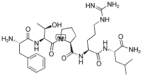 L-phenylalanyl-l-threonyl-l-prolyl-n<sup>5</sup>-(diaminomethylene)-l-ornithyl-l-leucinamide Structure,104191-78-8Structure