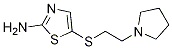 5-(2-(Pyrrolidin-1-yl)ethylthio)thiazol-2-amine Structure,1042777-99-0Structure