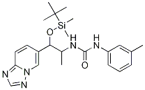 1-(1-([1,2,4]Triazolo[1,5-a]pyridin-6-yl)-1-((tert-butyldimethylsilyl)oxy)propan-2-yl)-3-(m-tolyl)urea Structure,1043907-98-7Structure