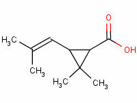 2,2-Dimethyl-3-(2-methylprop-1-enyl)cyclopropanecarboxylic acid Structure,10453-89-1Structure