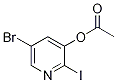 5-Bromo-2-iodopyridin-3-yl acetate Structure,1045858-04-5Structure