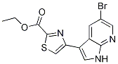 2-Thiazolecarboxylic acid, 4-(5-bromo-1h-pyrrolo[2,3-b]pyridin-3-yl)-, ethyl ester Structure,1046793-71-8Structure