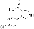 (3S,4r)-4-(4-chlorophenyl)pyrrolidine-3-carboxylic acid Structure,1047651-82-0Structure