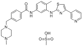 Benzamide, 4-[(4-methyl-1-piperazinyl)methyl]-N-[4-methyl-3-[[4-(3-pyridinyl)-2-thiazolyl]amino]phenyl]-, methanesulfonate Structure,1048007-93-7Structure