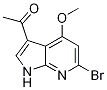 1-(6-Bromo-4-methoxy-1h-pyrrolo[2,3-b]pyridin-3-yl)-ethanone Structure,1048966-63-7Structure