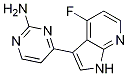 2-Pyrimidinamine, 4-(4-fluoro-1h-pyrrolo[2,3-b]pyridin-3-yl)- Structure,1048967-02-7Structure