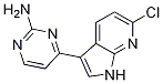 2-Pyrimidinamine, 4-(6-chloro-1h-pyrrolo[2,3-b]pyridin-3-yl)- Structure,1048967-03-8Structure