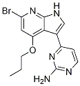 2-Pyrimidinamine, 4-(6-bromo-4-propoxy-1h-pyrrolo[2,3-b]pyridin-3-yl)- Structure,1048967-46-9Structure