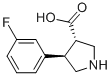 (3S,4R)-4-(3-fluorophenyl)pyrrolidine-3-carboxylic acid Structure,1049975-95-2Structure