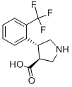 (3S,4R)-4-(2-(trifluoromethyl)phenyl)pyrrolidine-3-carboxylic acid Structure,1049978-59-7Structure