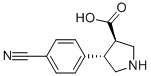 (3R,4s)-4-(4-cyanophenyl)pyrrolidine-3-carboxylic acid Structure,1049978-77-9Structure