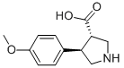 (3S,4R)-4-(4-methoxyphenyl)pyrrolidine-3-carboxylic acid Structure,1049978-93-9Structure