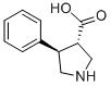 (3S,4R)-4-phenylpyrrolidine-3-carboxylic acid Structure,1049984-33-9Structure