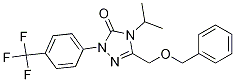 3-((Benzyloxy)methyl)-4-isopropyl-1-(4-(trifluoromethyl)phenyl)-1h-1,2,4-triazol-5(4h)-one Structure,1050441-88-7Structure