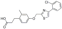 Benzenepropanoic acid, 4-[[4-(2-chlorophenyl)-2-thiazolyl]methoxy]-2-methyl- Structure,1050506-87-0Structure