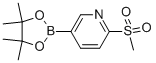 6-(Methylsulfonyl)pyridine-3-boronic acid pinacol ester Structure,1052138-94-9Structure