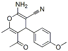 5-Acetyl-2-amino-4-(4-methoxyphenyl)-6-methyl-4H-pyran-3-carbonitrile Structure,105263-07-8Structure