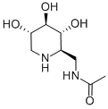 2-Acetamido-1,2,5-trideoxy-1,5-imino-d-glucitol Structure,105265-96-1Structure