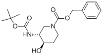 (3R,4r)-benzyl3-(tert-butoxycarbonylamino)-4-hydroxypiperidine-1-carboxylate Structure,1052715-76-0Structure