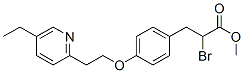 Methyl 2-bromo-3-[4-[2-(5-ethyl-2-pyridyl)ethoxy]phenyl]propionate Structure,105355-25-7Structure