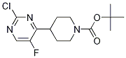 Tert-butyl-4-(2-chloro-5-fluoropyrimidin-4-yl)piperidine-1-carboxylate Structure,1053657-03-6Structure