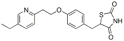 5-[4-[2-(5-Ethyl-2-pyridyl)ethoxy]benzyl]-2,4-thiazolidinedione Structure,105390-47-4Structure