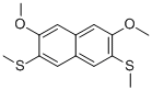 2,7-Dimethoxy-3,6-bis(methylthio)-naphthalene Structure,105404-97-5Structure