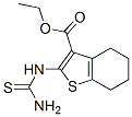 2-Thioureido-4,5,6,7-tetrahydro-benzo[b]thiophene-3-carboxylic acid ethyl ester Structure,105544-62-5Structure