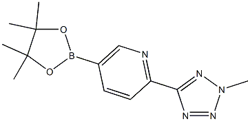 2-(2-Methyl-2h-tetrazol-5-yl)-5-(4,4,5,5-tetramethyl-1,3,2-dioxaborolan-2-yl)pyridine Structure,1056039-83-8Structure