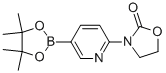 2-Oxazolidinone, 3-[5-(4,4,5,5-tetramethyl-1,3,2-dioxaborolan-2-yl)-2-pyridinyl]- Structure,1056039-89-4Structure