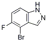 1H-indazole,4-bromo-5-fluoro- Structure,1056264-22-2Structure