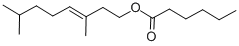 Hexanoic acid 3,7-dimethyl-6-octen-1-yl ester Structure,10580-25-3Structure