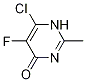 6-Chloro-5-fluoro-2-methyl-4(1h)-pyrimidinone Structure,105806-14-2Structure