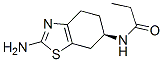 Propanamide, N-(2-amino-4,5,6,7-tetrahydro-6-benzothiazolyl)-, (R)- Structure,106006-85-3Structure